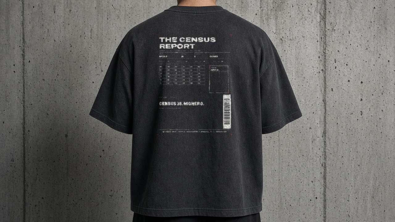 PLACEHOLDER photo composite — C36-001 census ledger back, worn, against concrete
